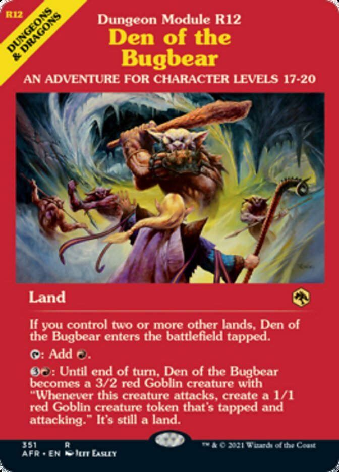 Den of the Bugbear (AFR) / Showcase