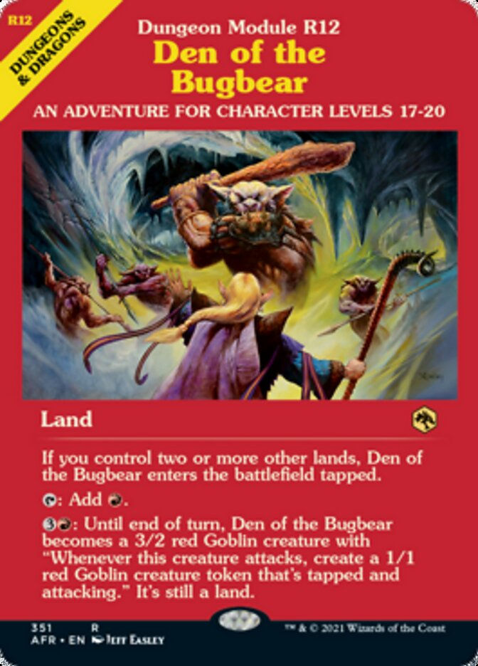 Den of the Bugbear (AFR) / Showcase