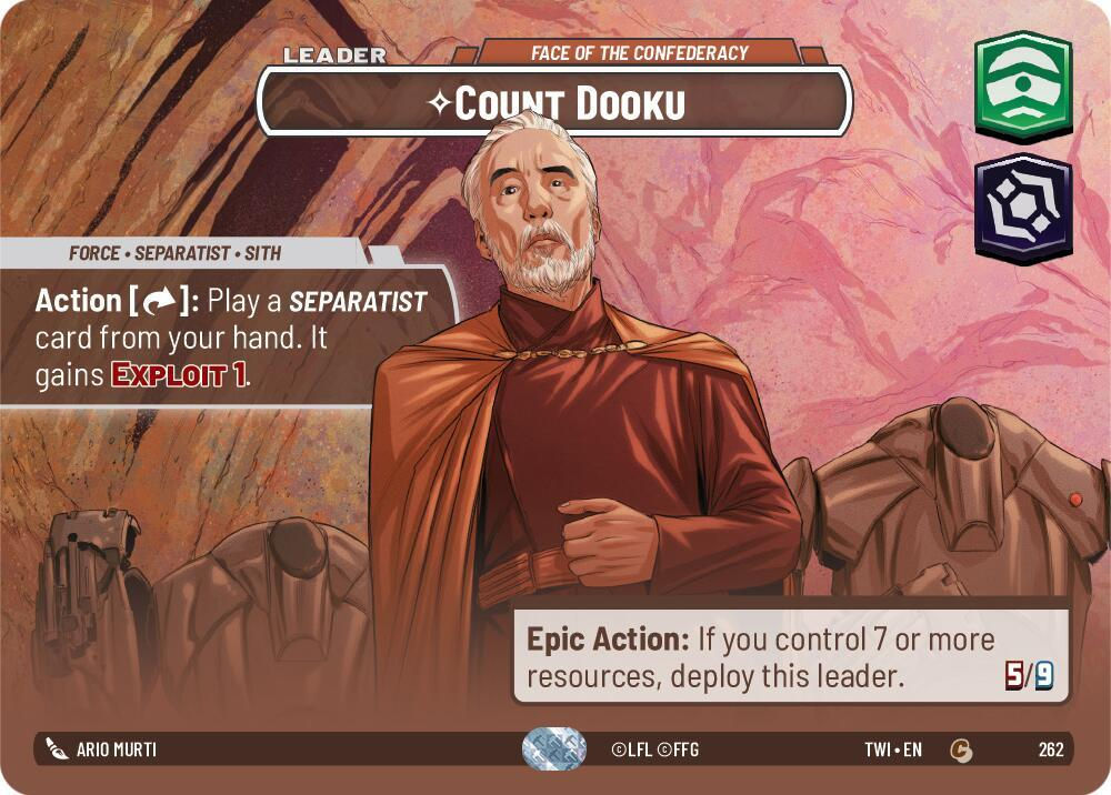Count Dooku - Face of the Confederacy (Showcase) (TWI) (262) / Foil