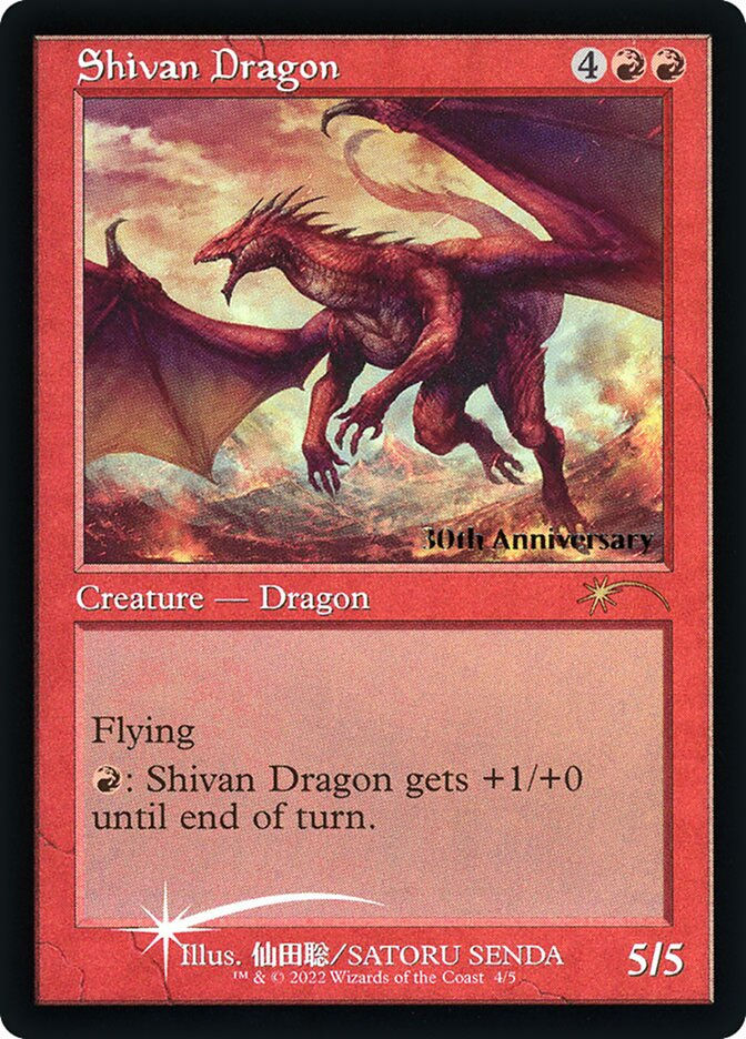 Shivan Dragon (P30H) (4★) / Foil