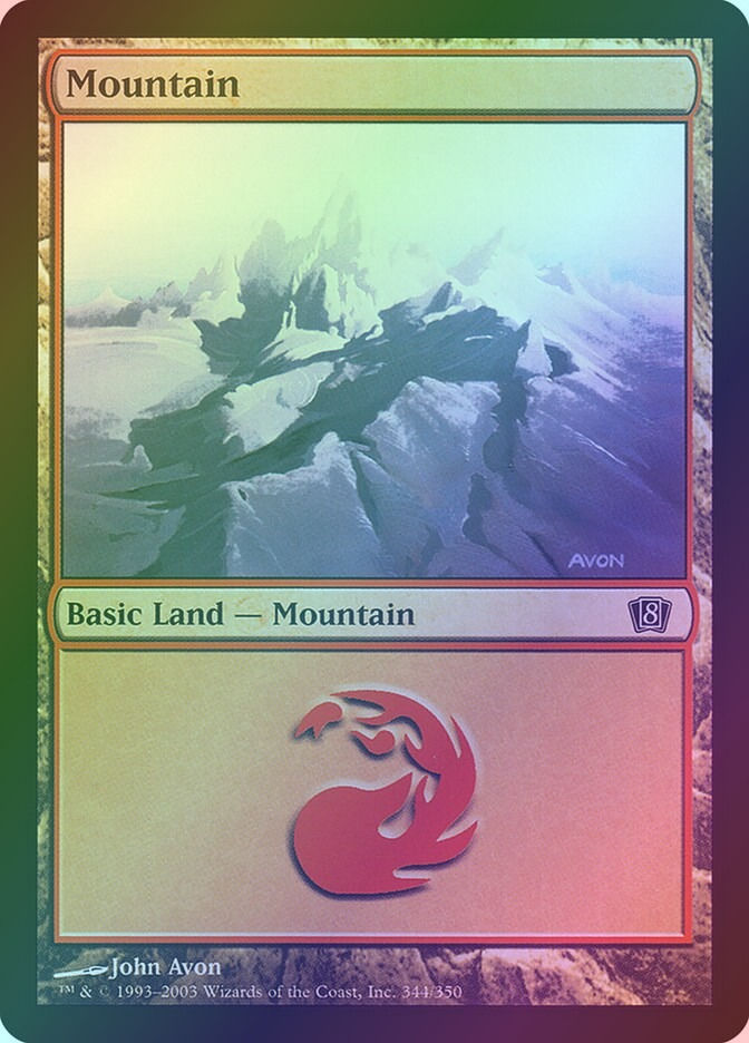 Mountain (8ED) (344★) / Foil
