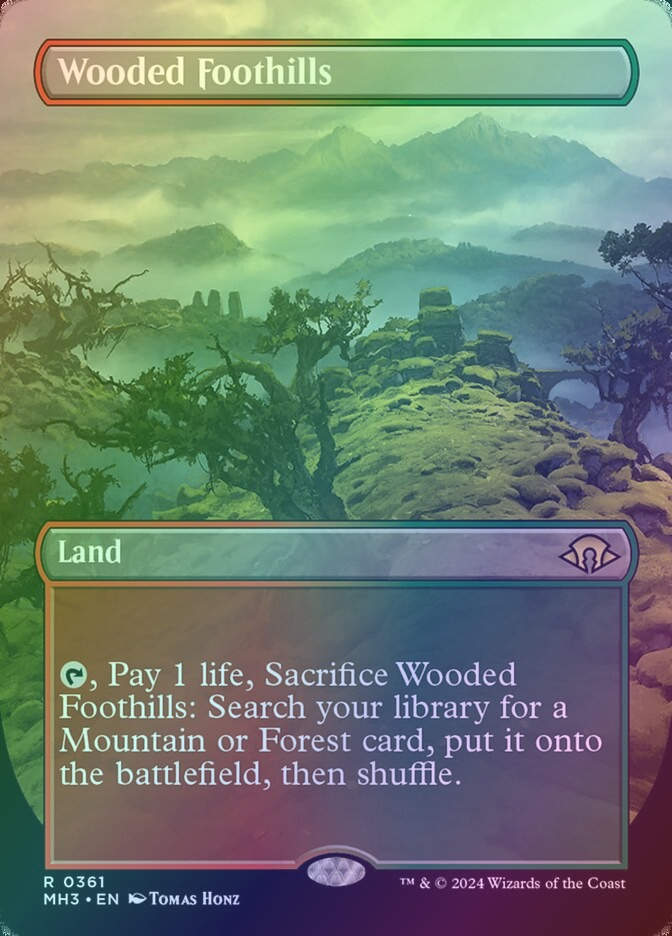 Wooded Foothills (MH3) (361) / Borderless / Foil