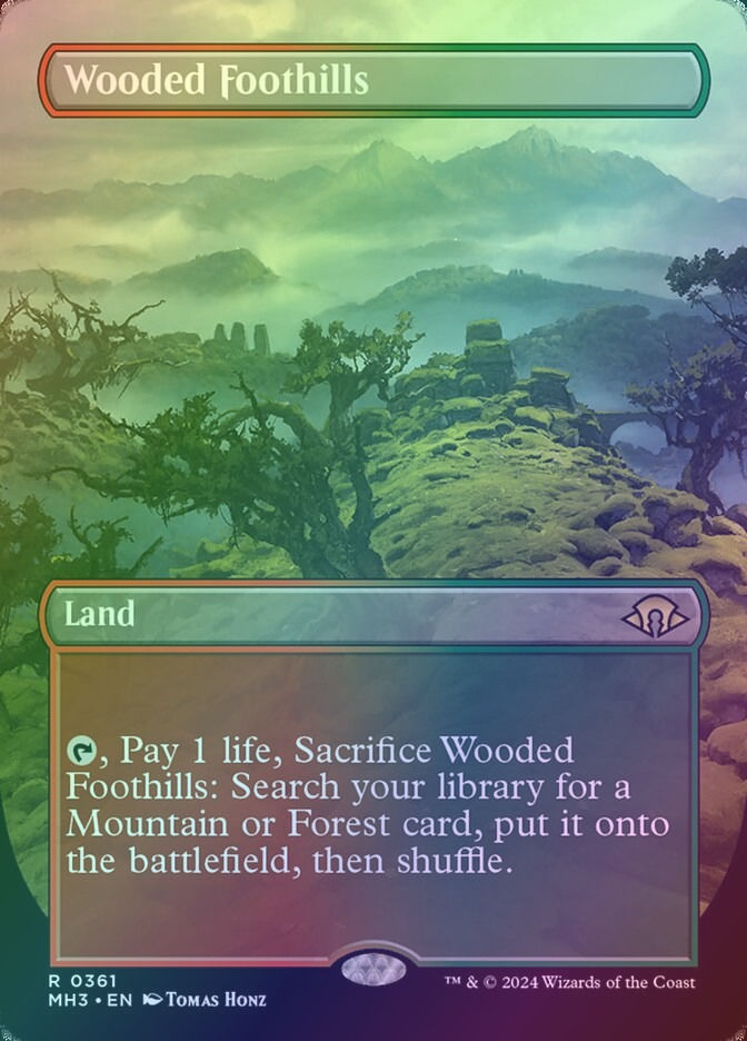 Wooded Foothills (MH3) (361) / Borderless / Foil