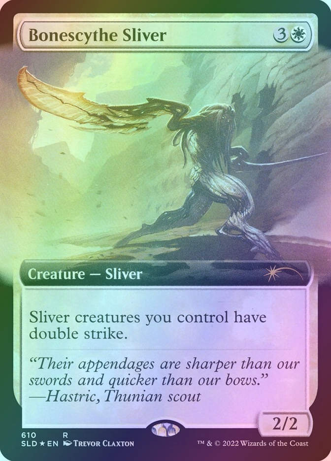 Bonescythe Sliver (SLD) (610) / Extended Art / Foil