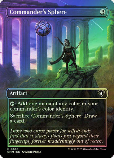 Commander's Sphere (cmm) / Borderless / Foil