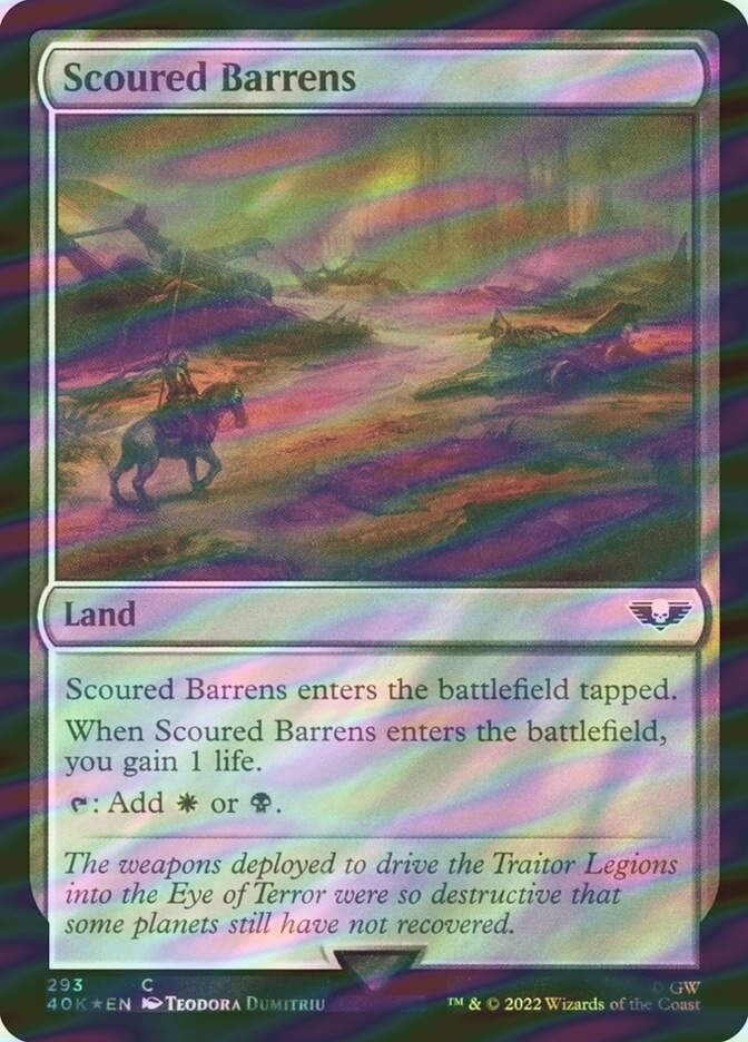 Scoured Barrens (40K) (293★) / Surge Foil