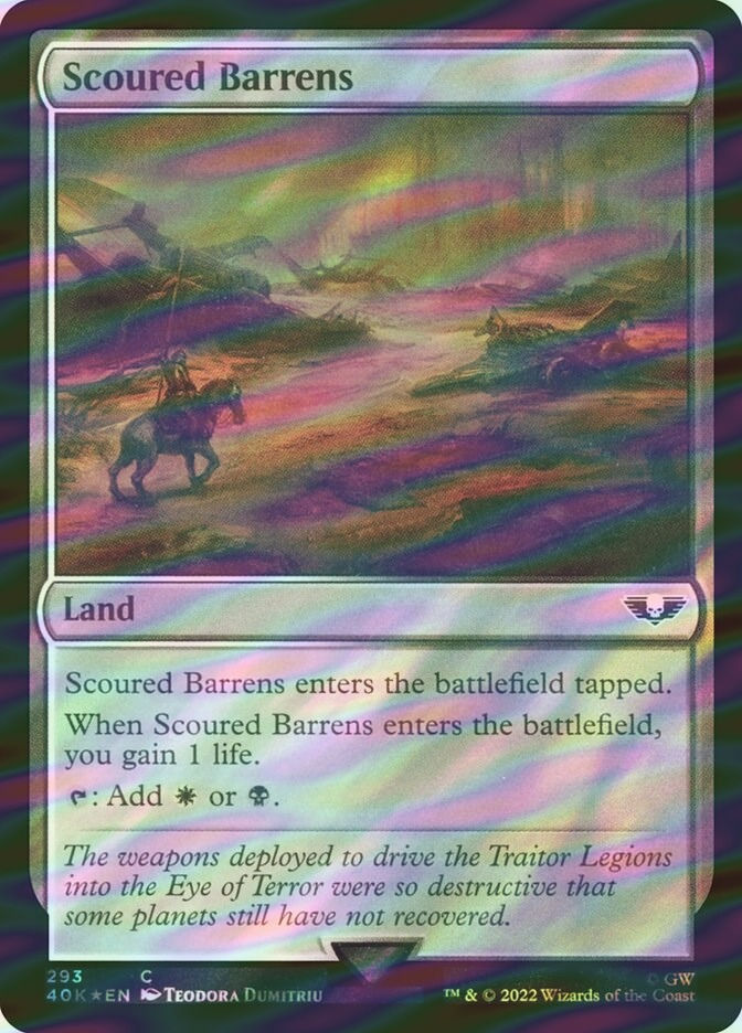 Scoured Barrens (40K) (293★) / Surge Foil