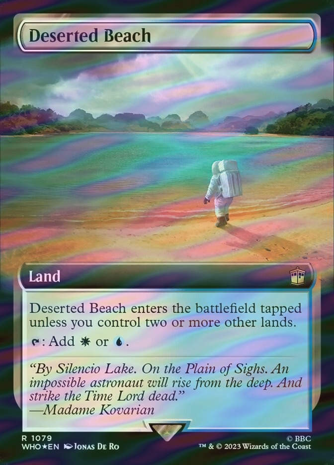 Deserted Beach (WHO) (1079) / Extended Art / Surge Foil