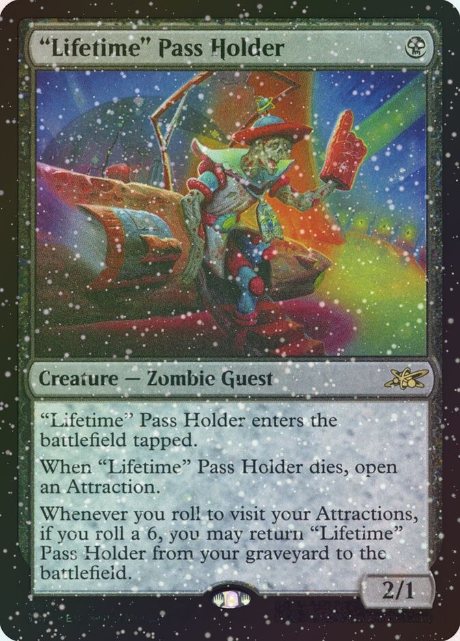 "Lifetime" Pass Holder (UNF) (365) / Galaxy Foil