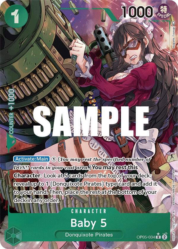 Baby 5 (034) (Alternate Art) (OP05-034) / Foil