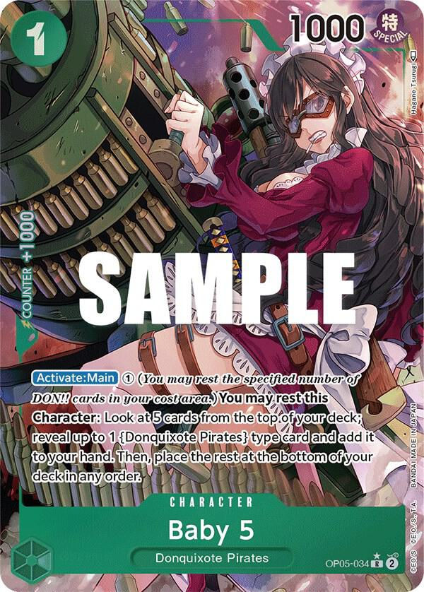 Baby 5 (034) (Alternate Art) (OP05-034) / Foil