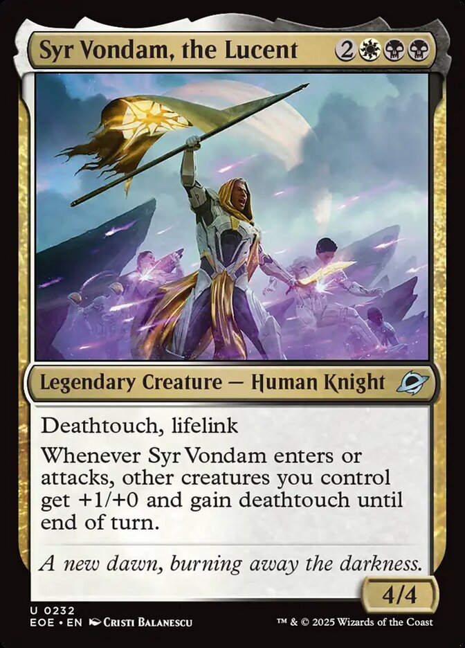 Syr Vondam, the Lucent (EOE) (232)