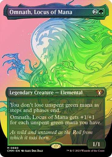 Omnath, Locus of Mana (cmm) / Borderless / Foil