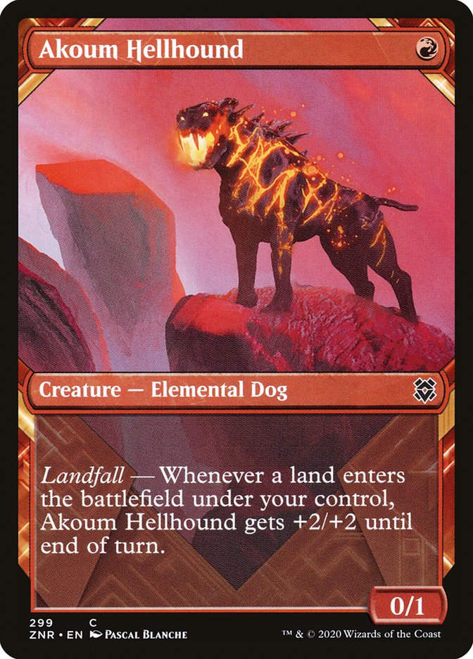 Akoum Hellhound (ZNR) (299) / Showcase
