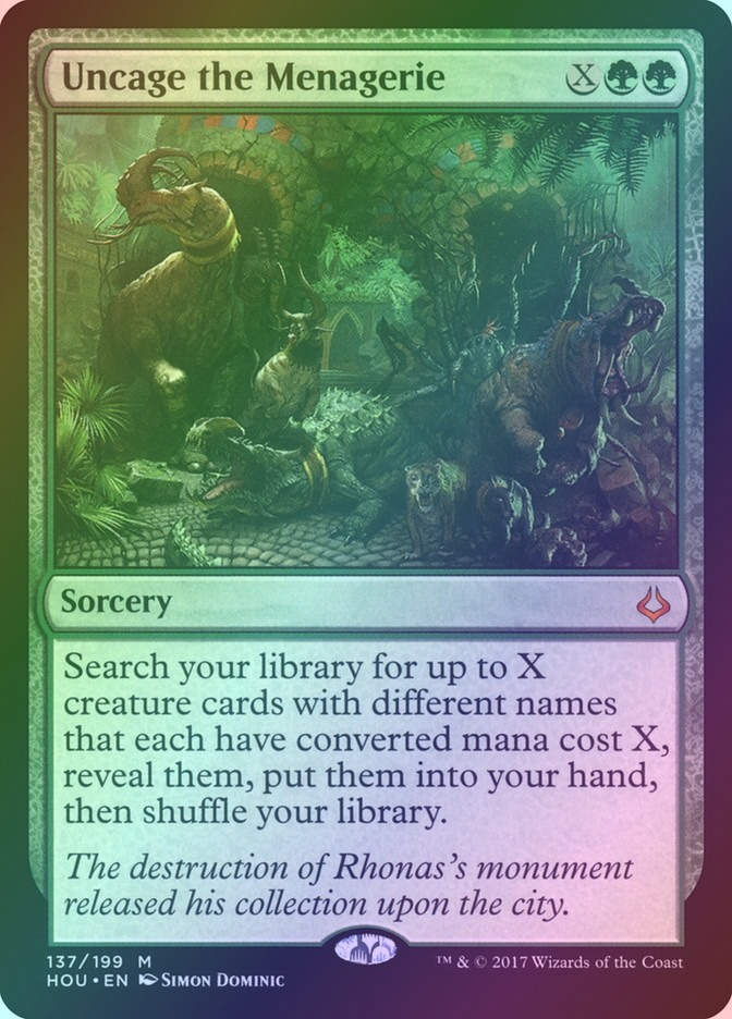 Uncage the Menagerie (HOU) (137) / Foil
