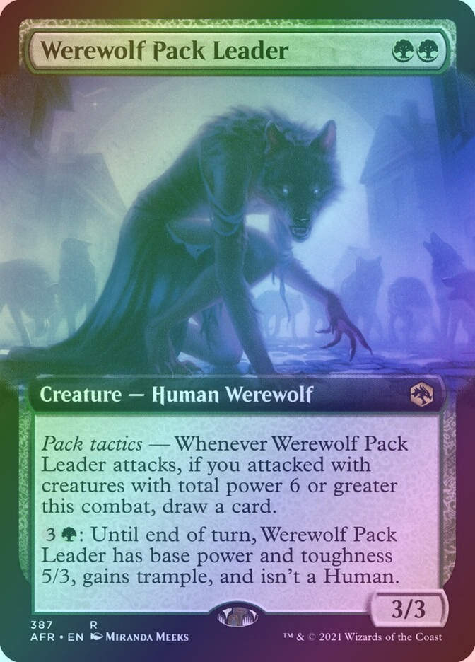 Werewolf Pack Leader (AFR) (387) / Extended Art / Foil