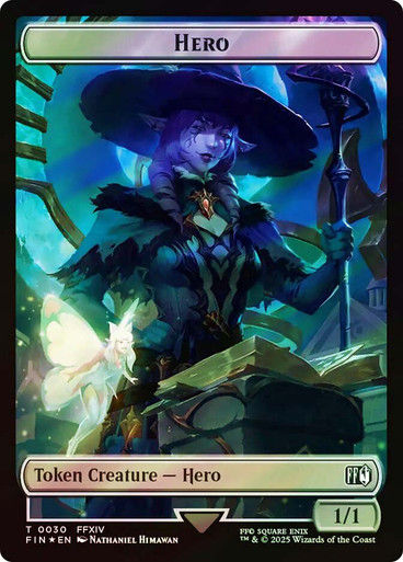 Hero Token T30 // Wizard (TFIN2) / Surge Foil — cara 1 de 2