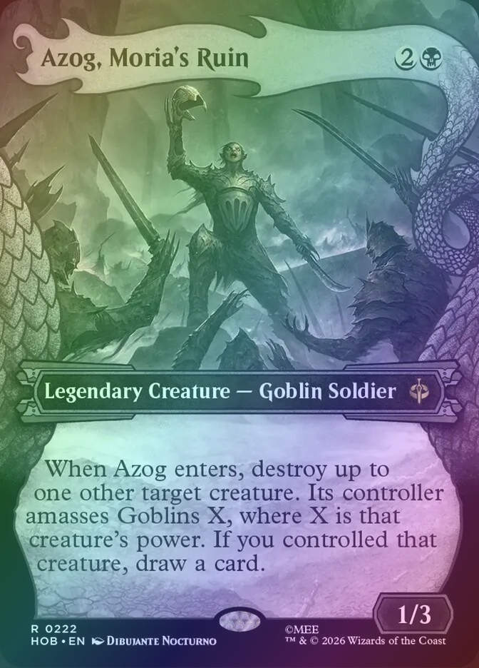 Azog, Moria's Ruin (HOB) (222) / Showcase / Foil