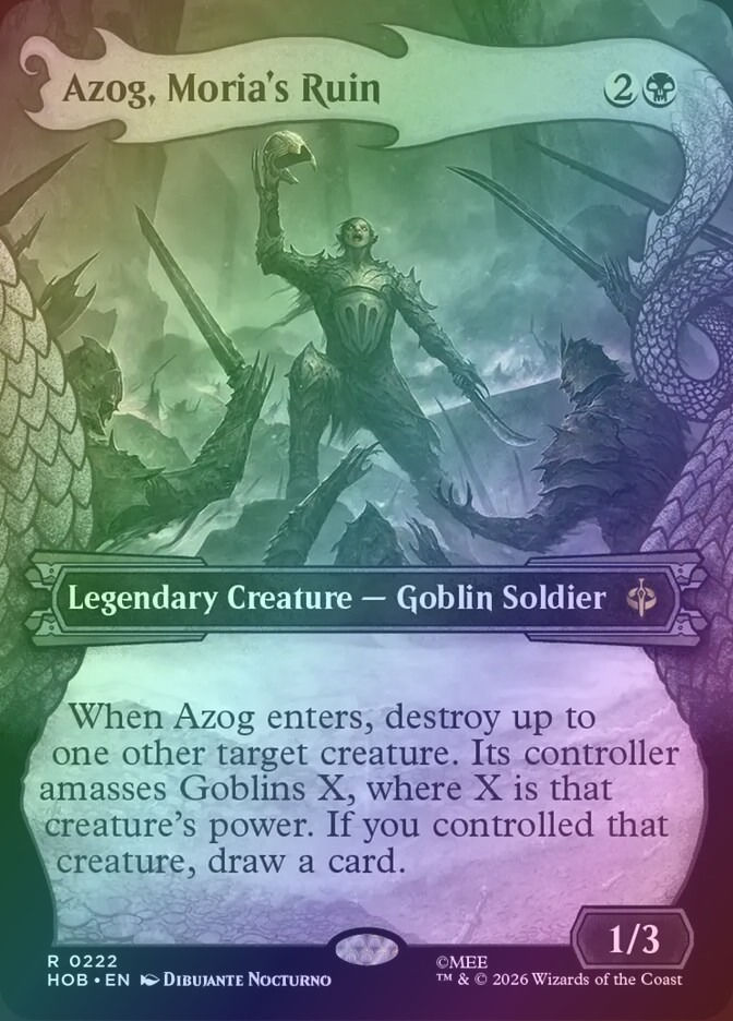 Azog, Moria's Ruin (HOB) (222) / Showcase / Foil