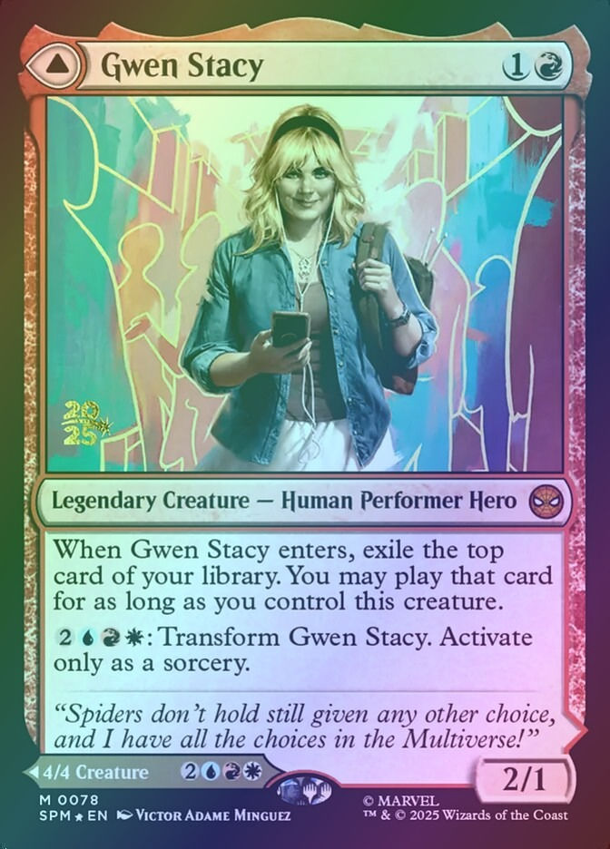 Gwen Stacy // Ghost-Spider (PSPM) (78s) / Foil — cara 1 de 2