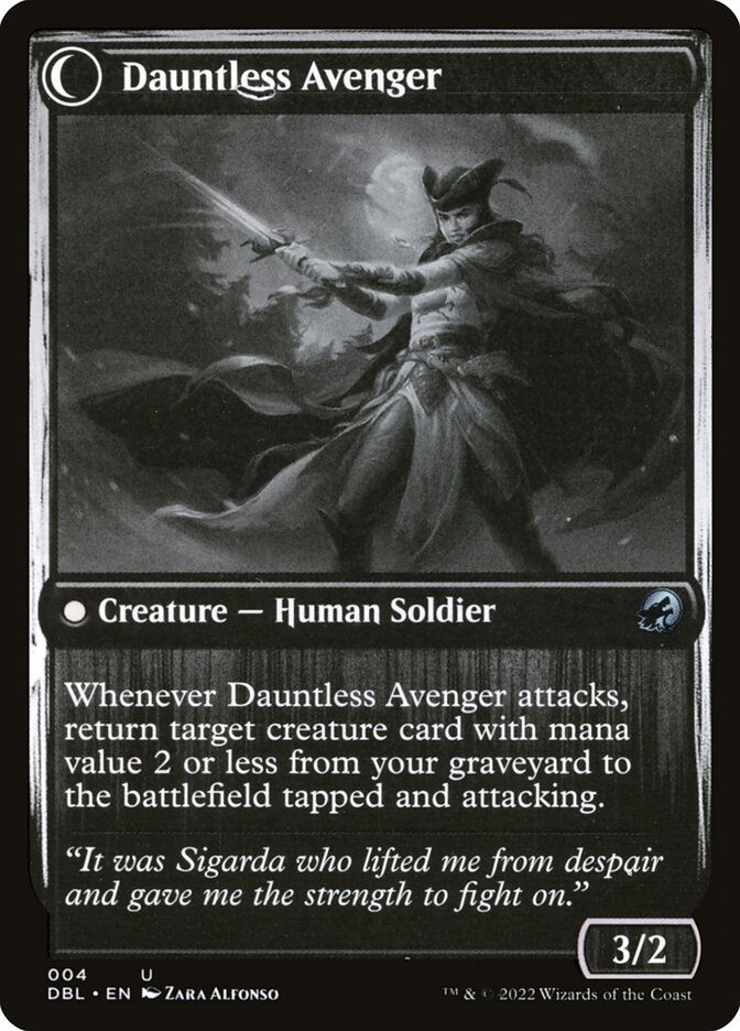 Bereaved Survivor // Dauntless Avenger (DBL) (4) — cara 2 de 2