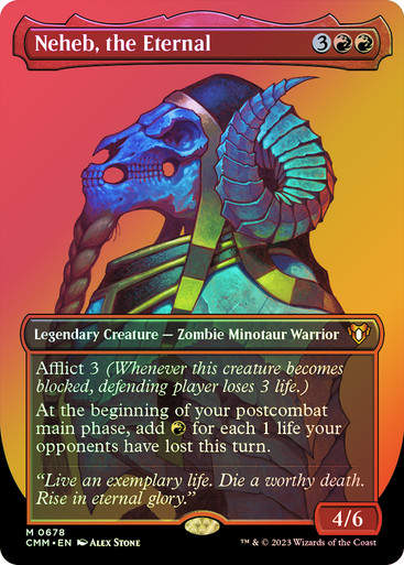 Neheb, the Eternal (cmm) / Borderless / Foil