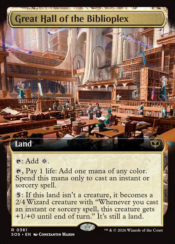 Great Hall of the Biblioplex (SOS) (361) / Extended Art