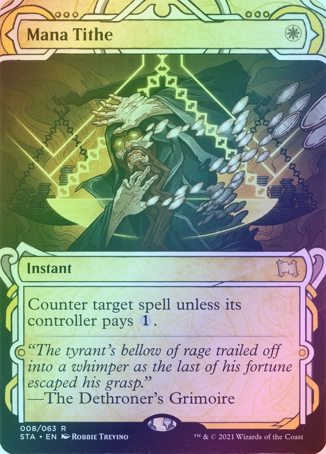 Mana Tithe (STA) (8) / Borderless / Showcase / Foil