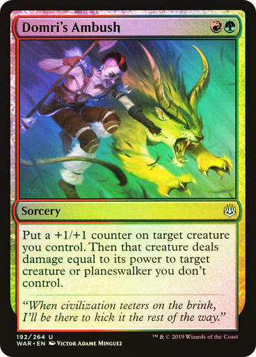 Domri's Ambush (WAR) (192) / Foil