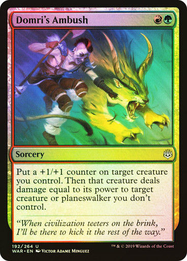 Domri's Ambush (WAR) (192) / Foil