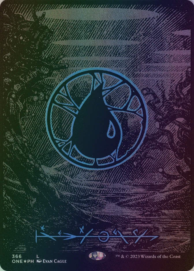 Island (ONE) (366) / Borderless / Oil Slick Foil