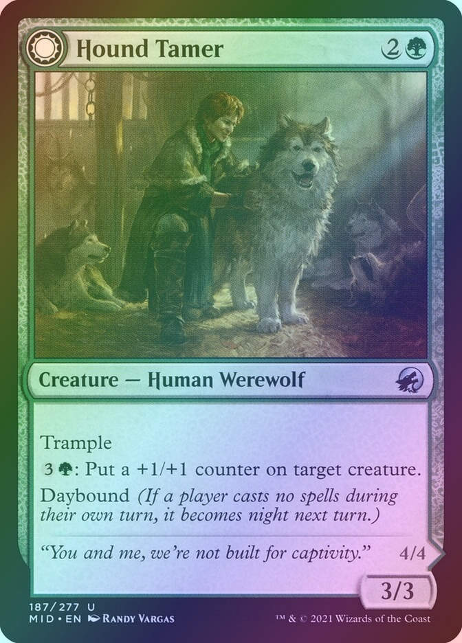 Hound Tamer // Untamed Pup (MID) (187) / Foil