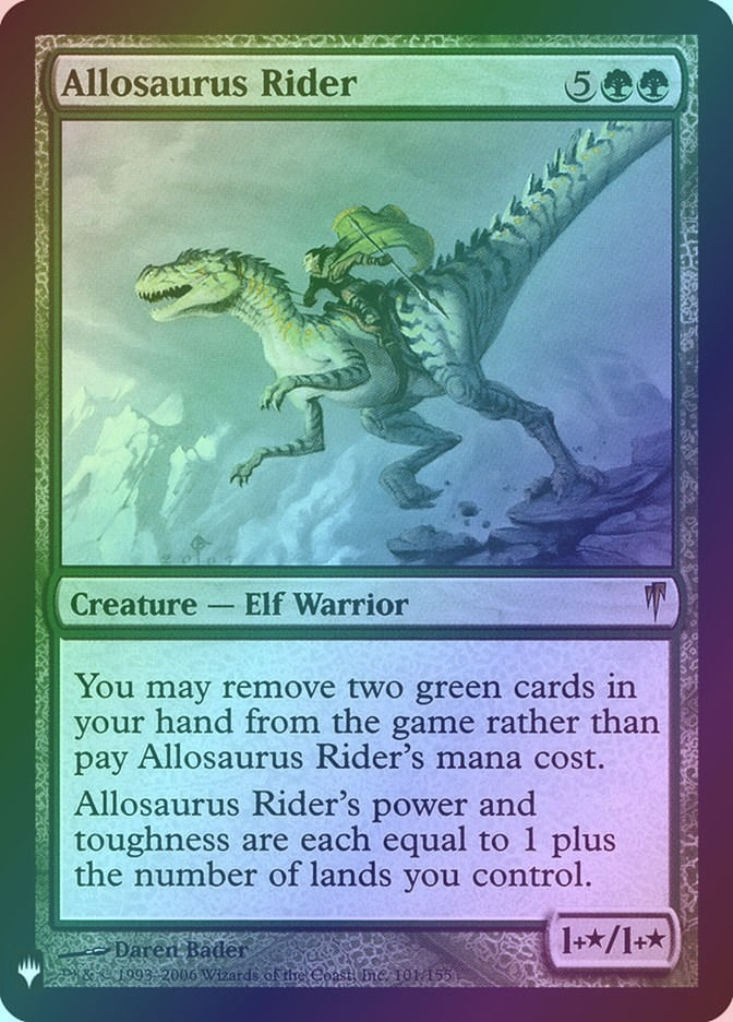 Allosaurus Rider (PLST) (CSP-101) / Foil