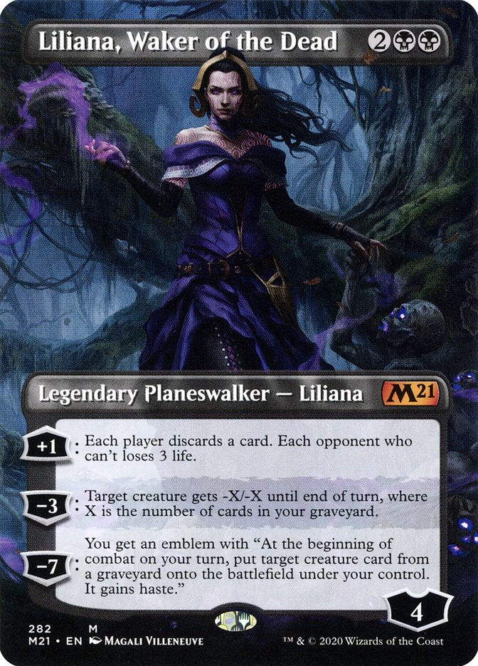 Liliana, Waker of the Dead (M21) (282) / Borderless