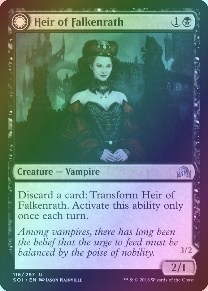 Heir of Falkenrath // Heir to the Night (SOI) (116) / Foil — cara 1 de 2