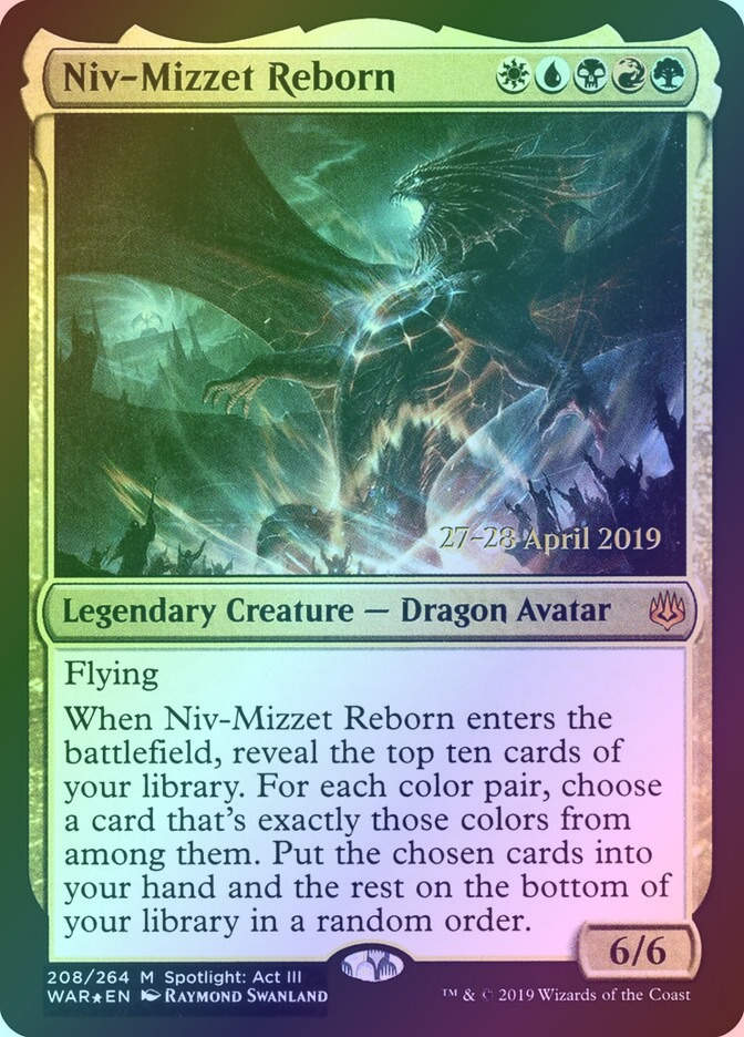 Niv-Mizzet Reborn (PWAR) (208s) / Foil