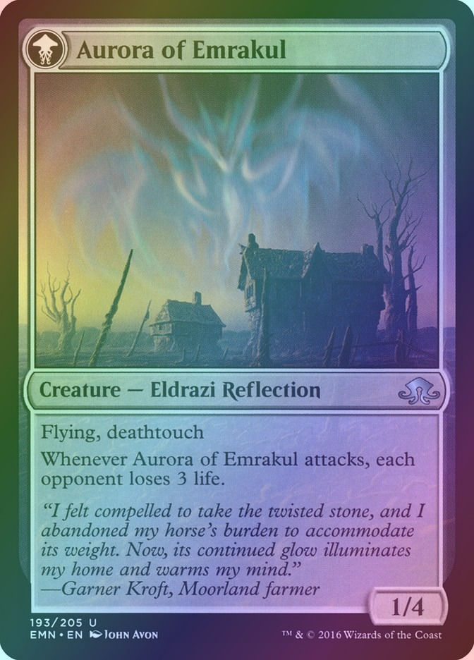 Cryptolith Fragment // Aurora of Emrakul (EMN) (193) / Foil — cara 2 de 2