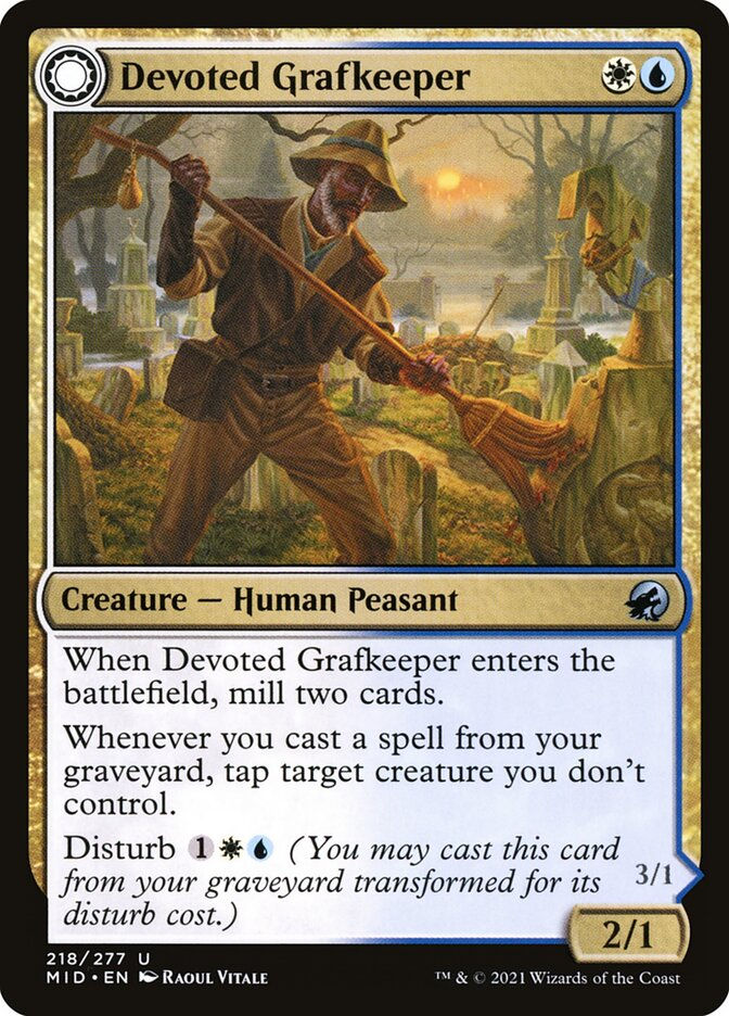 Devoted Grafkeeper // Departed Soulkeeper (MID) (218) — cara 1 de 2