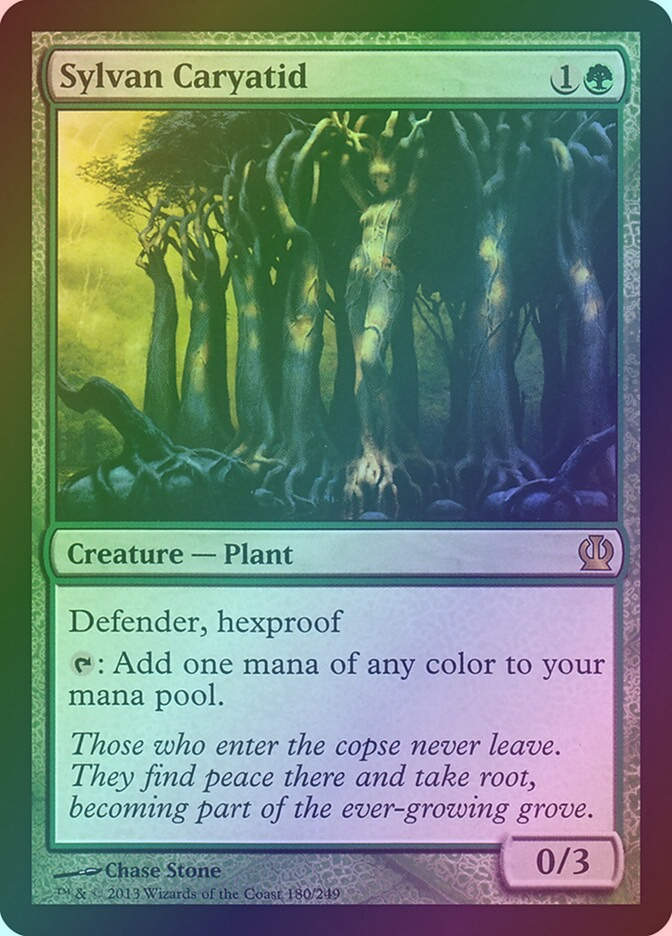 Sylvan Caryatid (THS) (180) / Foil