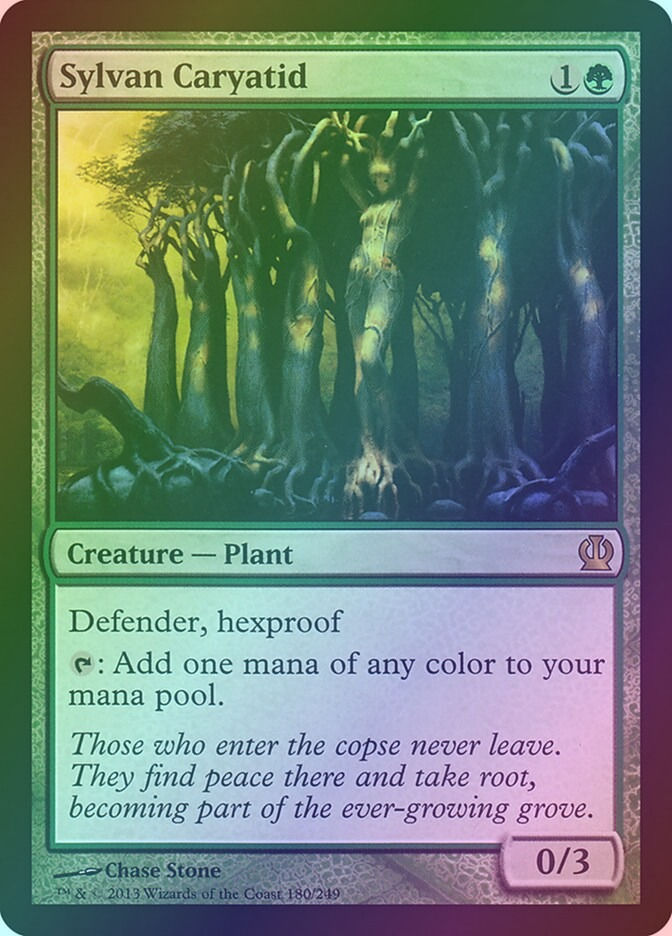 Sylvan Caryatid (THS) (180) / Foil