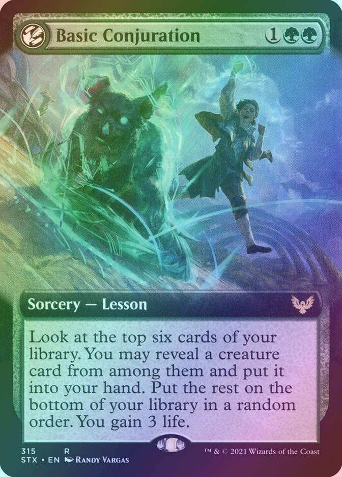 Basic Conjuration (STX) (315) / Extended Art / Foil