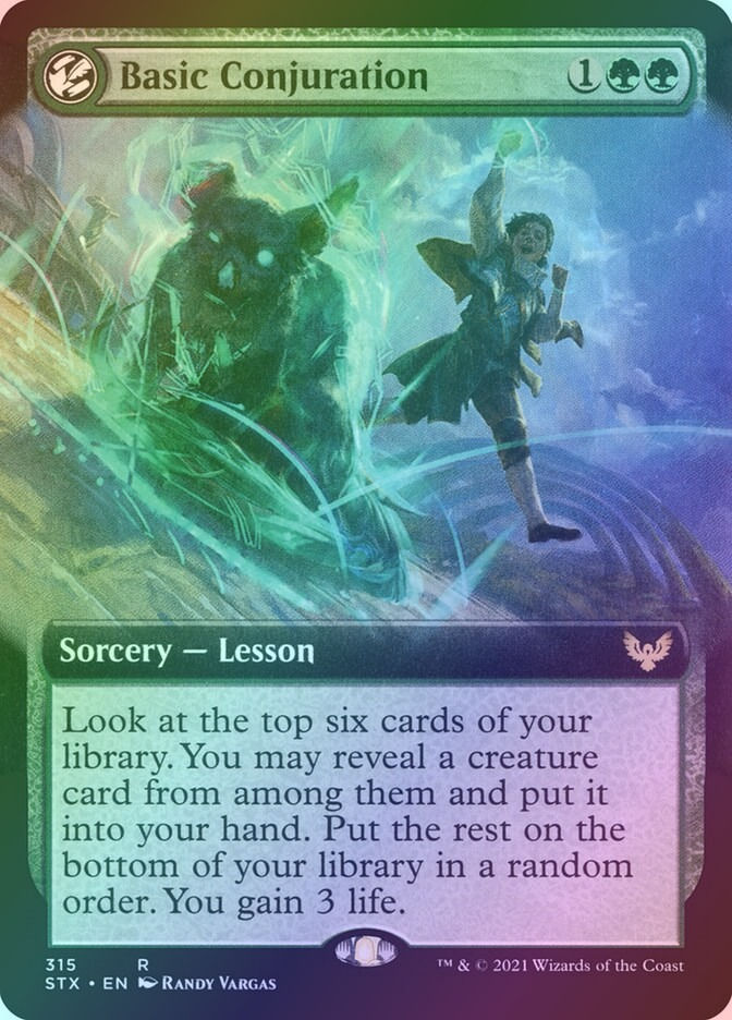 Basic Conjuration (STX) (315) / Extended Art / Foil