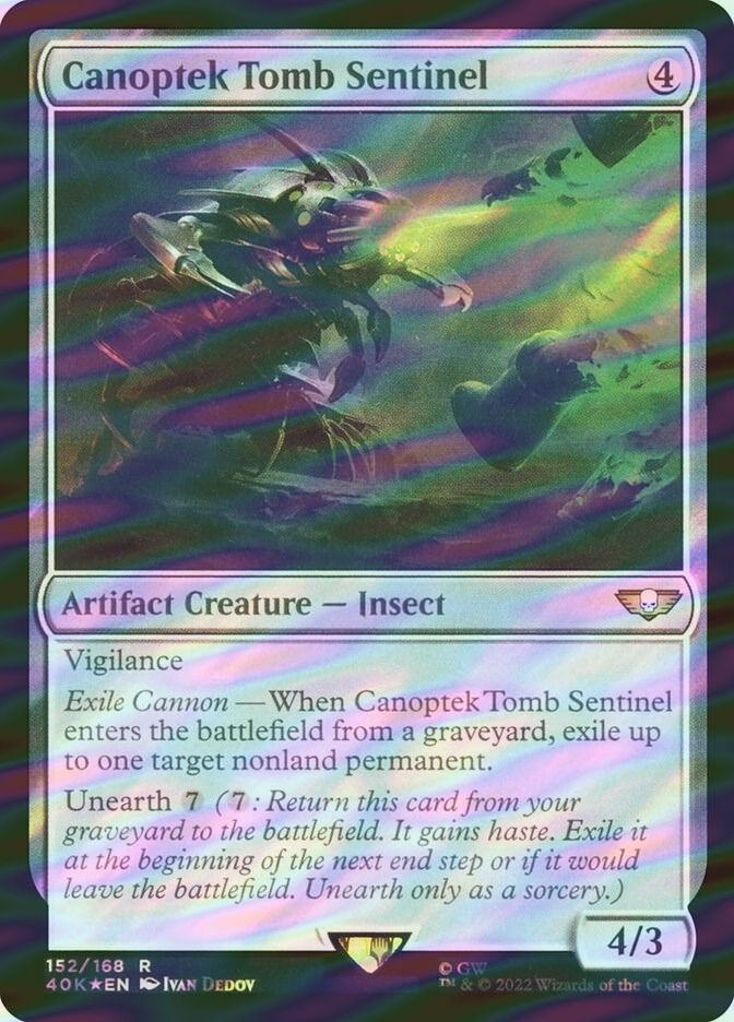 Canoptek Tomb Sentinel (40K) (152★) / Surge Foil