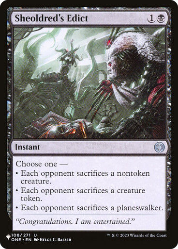 Sheoldred's Edict (PLST) (ONE-108)