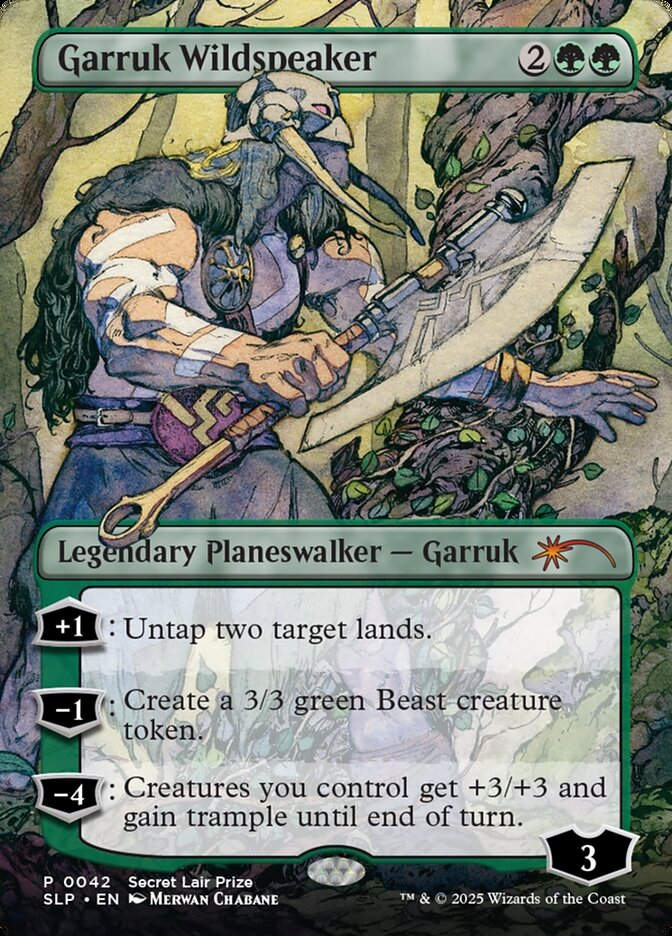 Garruk Wildspeaker (SLP) (42) / Borderless