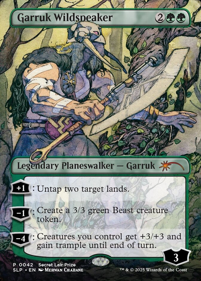 Garruk Wildspeaker (SLP) (42) / Borderless