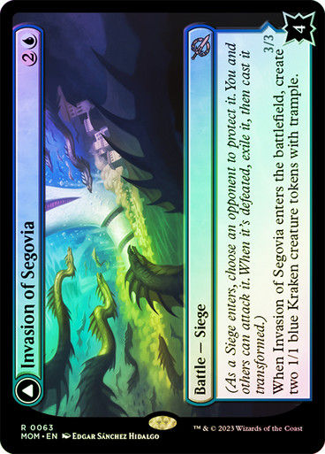 Invasion of Segovia // Caetus, Sea Tyrant of Segovia (mom) / Foil — cara 1 de 2