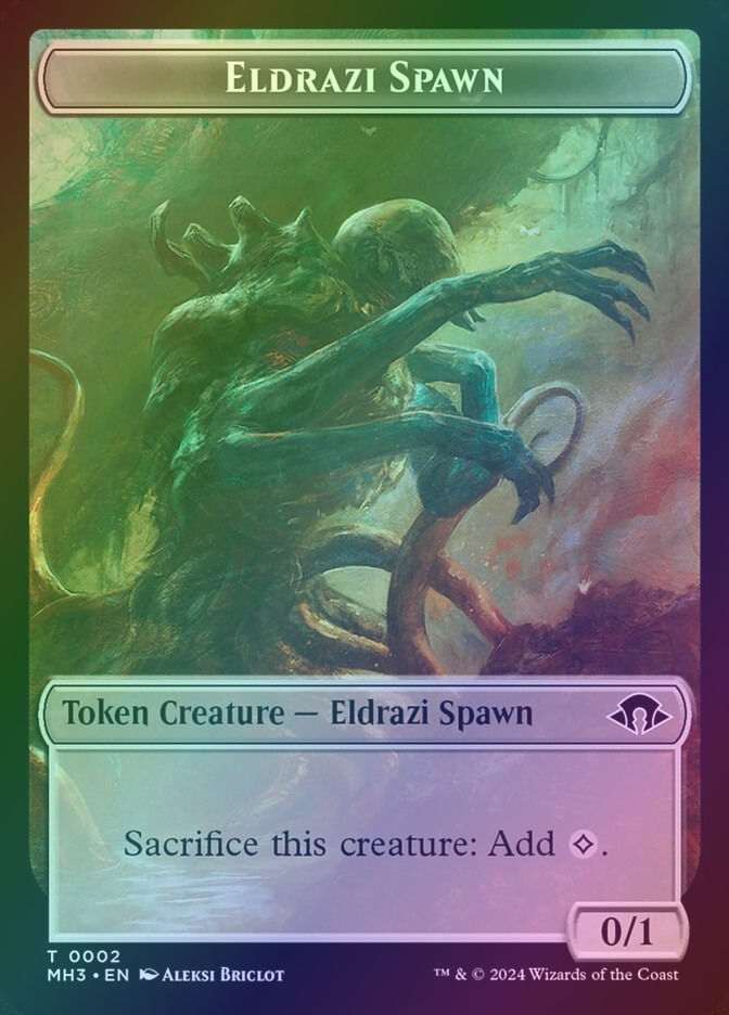 Phyrexian Golem // Eldrazi Spawn (TMH3) (32 // 2) / Foil — cara 2 de 2