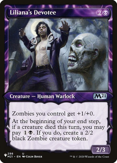 Liliana's Devotee (PLST) (M21-298) / Showcase