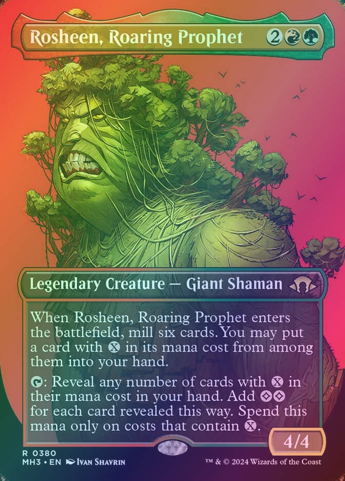 Rosheen, Roaring Prophet (MH3) (380) / Borderless / Foil